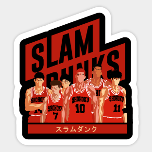 slam dunk team Sticker